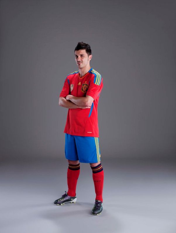 David Villa ha sido uno de los encargados de presentar la nueva camiseta de la Roja.