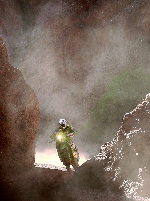 Ullevalseter rides his KTM during the Dakar Rally 2011 from Tucuman to Jujuy