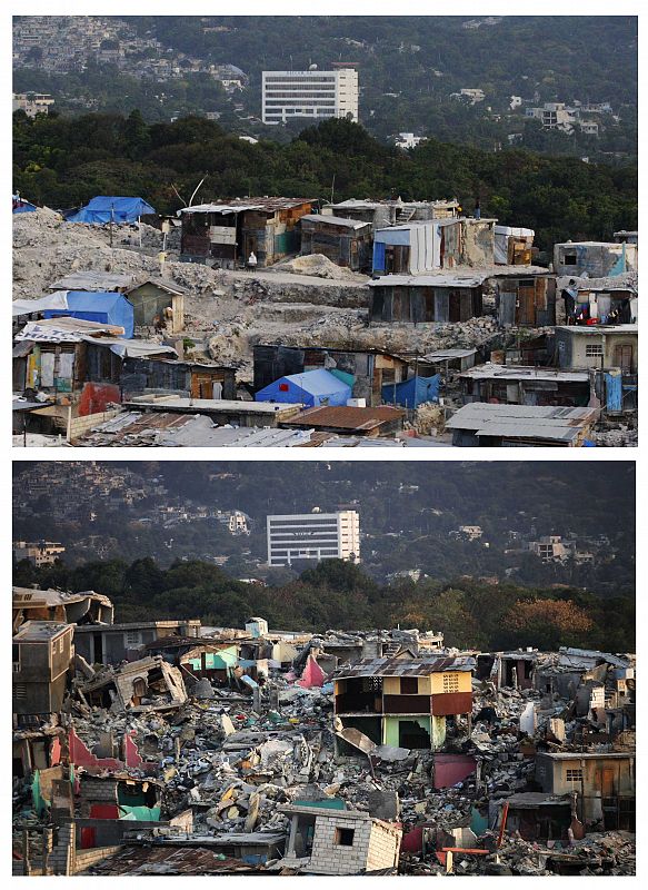 Vecindario de Fort National, después del terremoto, en Puerto Príncipe