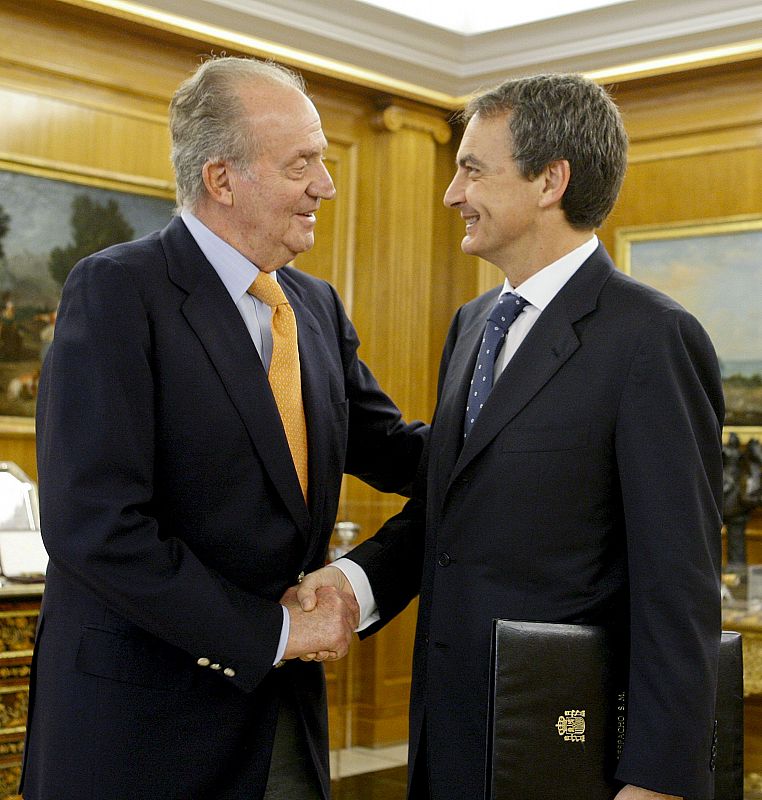 El rey recibe a Zapatero en Zarzuela pocos días después de su operación quirúrgica.