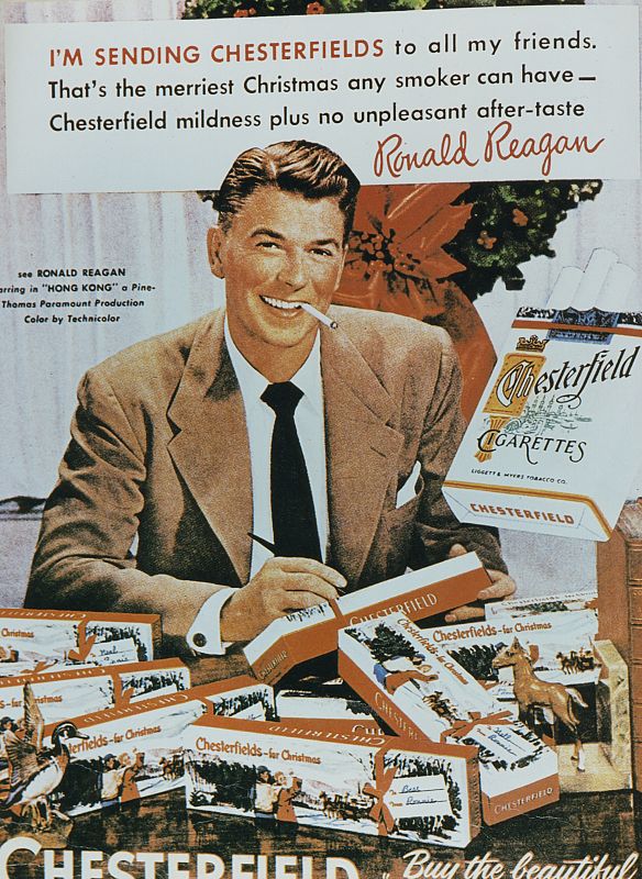 El actor protagoniza un anuncio de una marca de tabaco.