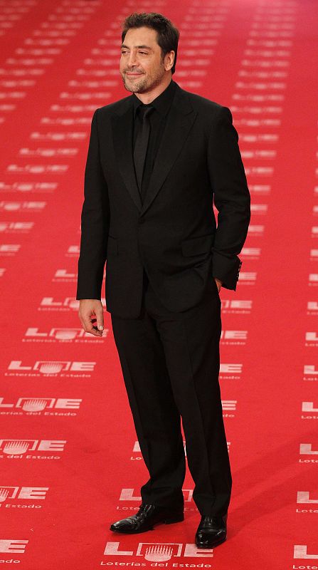 Spanish actor Bardem poses on the red carpet before the Spanish Film Academy's Goya awards ceremony in Madrid