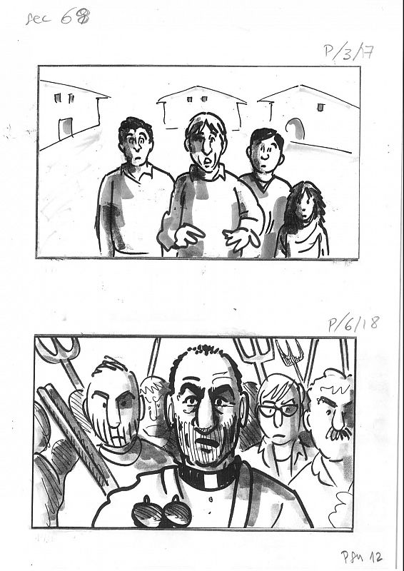 Storyboard de 'Lobos de Arga'