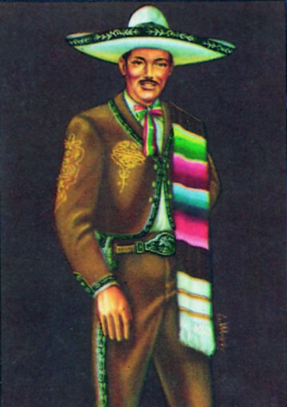 Cromo de Razas del mundo: Charro mexicano 