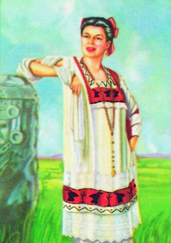  Cromo de Razas del mundo: Mestiza de Yucatan 