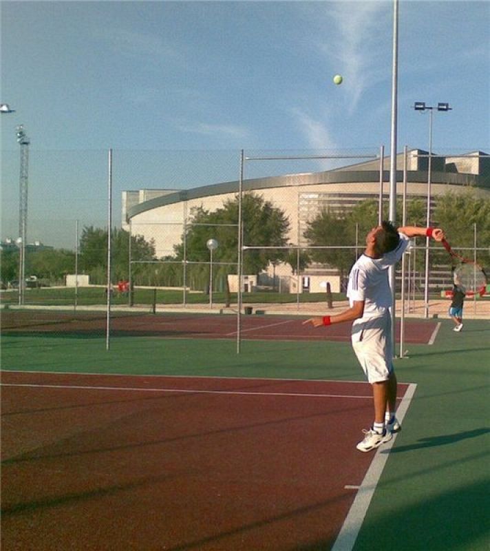 Esta foto se la hice yo a un amigo en el torneo de villa de Pinto