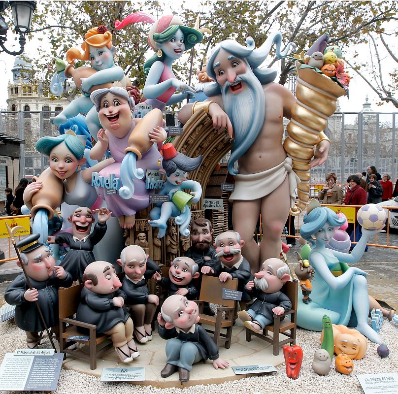 Ninots de la falla infantil del Ayuntamiento de Valencia