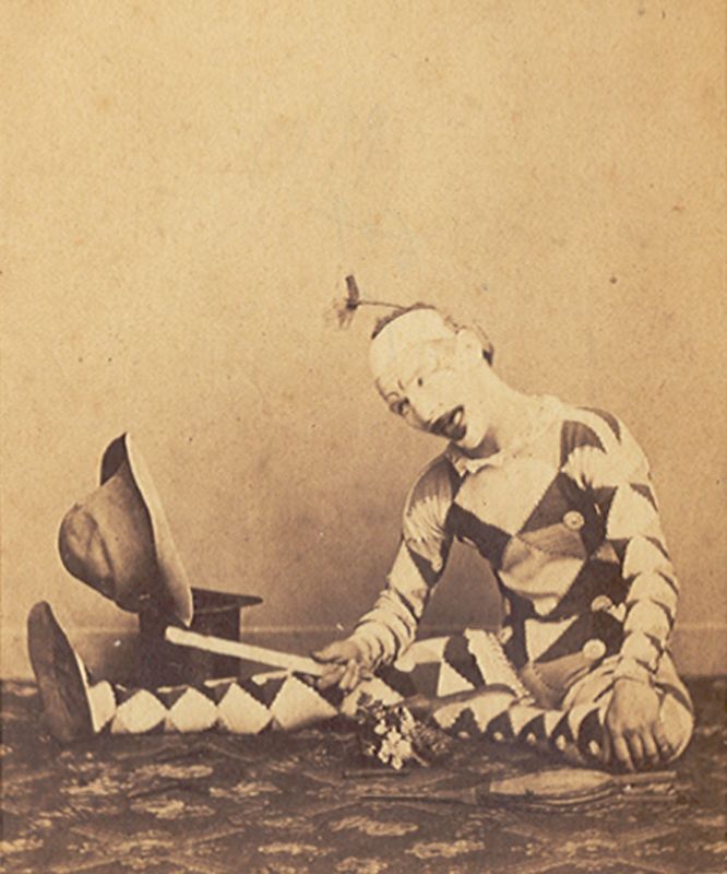 Jean Laurent. El payaso John Bound. (1860). Museo Nacional de Teatro