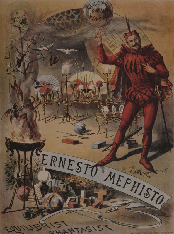 Ernesto Mephisto Equilibrist Phantasist (1879). Biblioteca Nacional