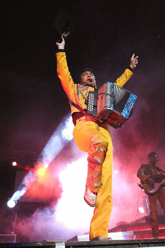 Jorge Hernández en plena actuación