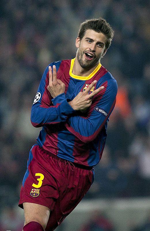 Piqué anotó el tercer gol del Barça y repitió celebración, como ante el Villarreal