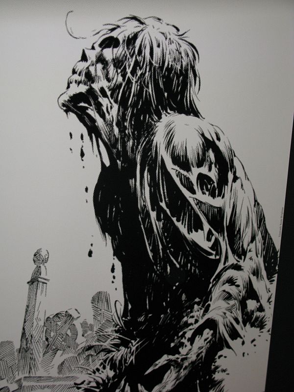 Dibujo de Bernie Wrightson en gran exposición sobre los zombis