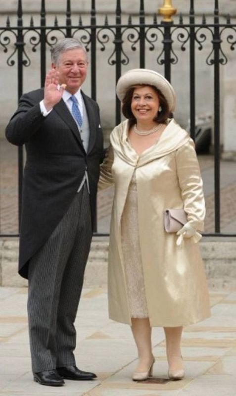 Los príncipes Alejandro y Catalina de Serbia.