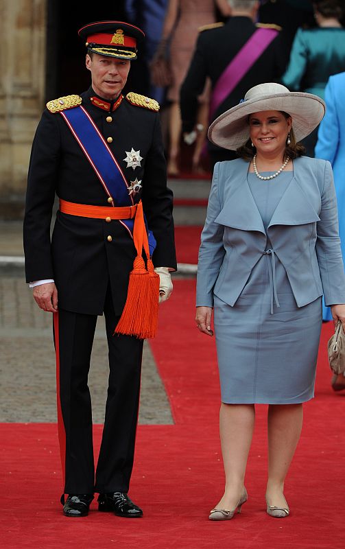 El Gran Duque Enrique de Luxemburgo y la Gran Duquesa María Teresa.