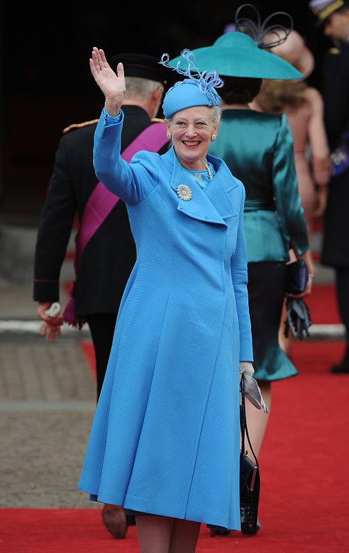 La reina Margarita de Dinamarca.