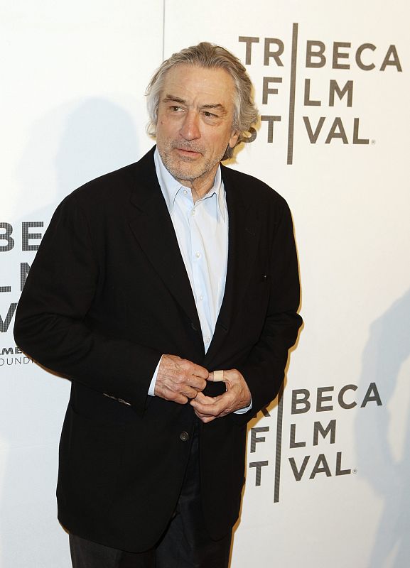 Actor Robert De Niro arrives for a screening of "The Bang Bang Club" during the Tribeca Film Festival in New York