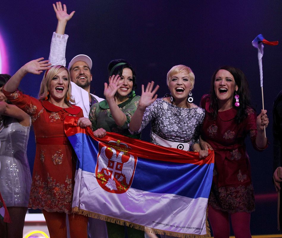 La serbia Nina celebró su pase a la final eurovisiva