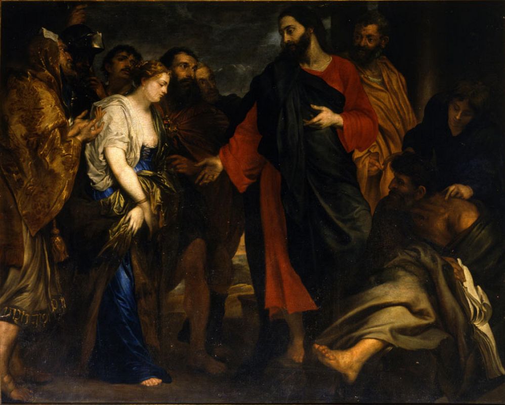 'Cristo y la mujer adúltera' (hacia 1623) de Antoon van Dyck