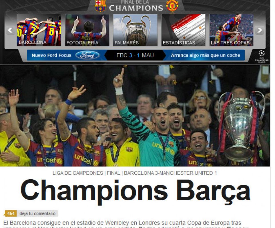 El As abre con Champions Barça.