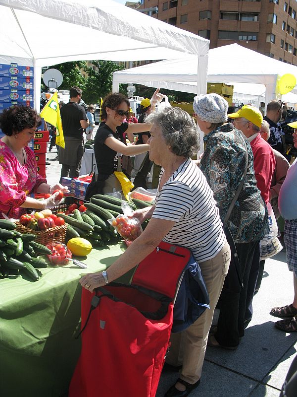 Un mercado gratis en el centro de Madrid