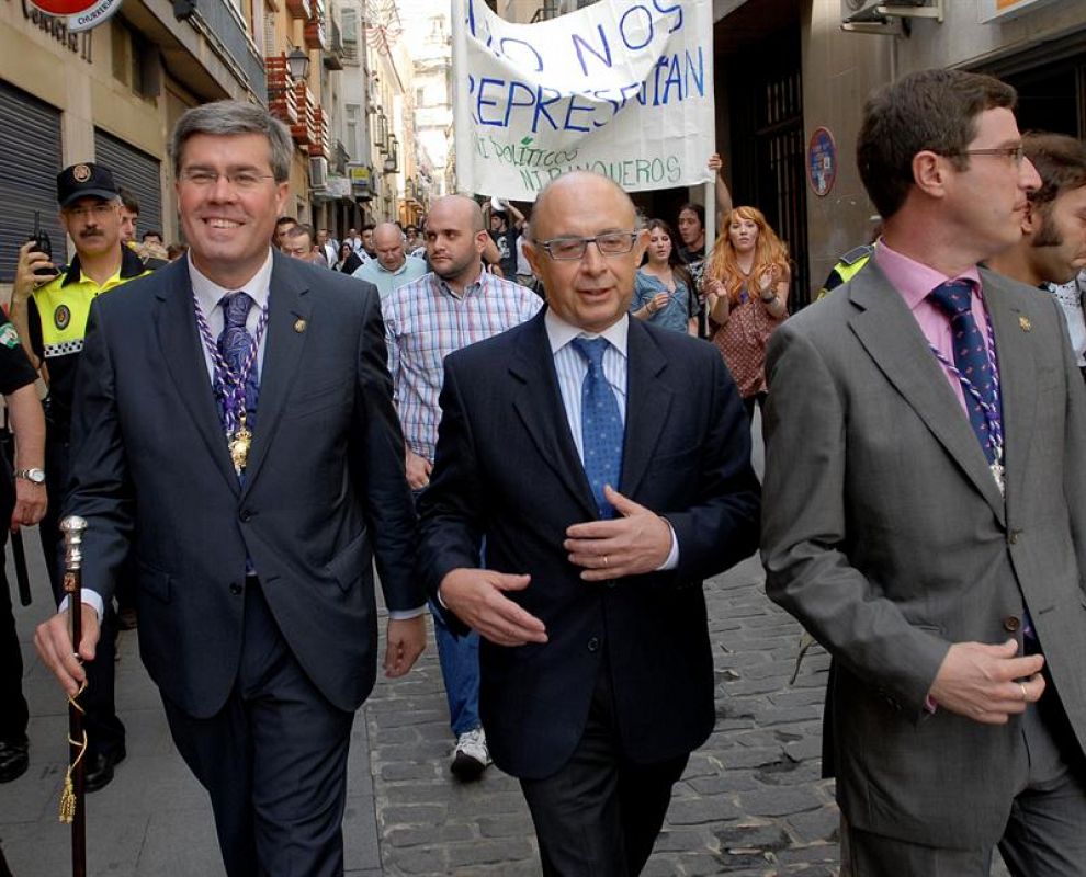 Protesta de 'indignados' en Jaén