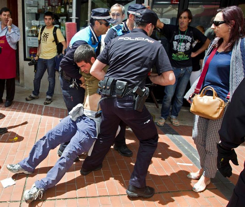 Protesta de 'indignados' en Burgos