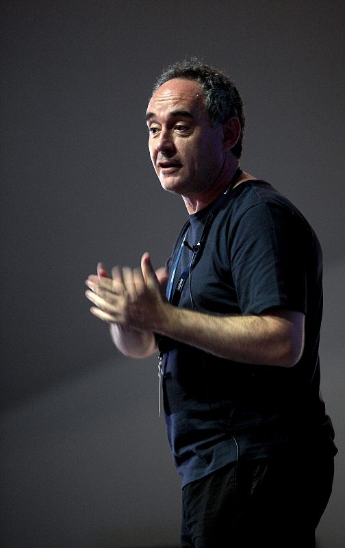 Ferrán Adriá durante su conferencia en la Campus Party