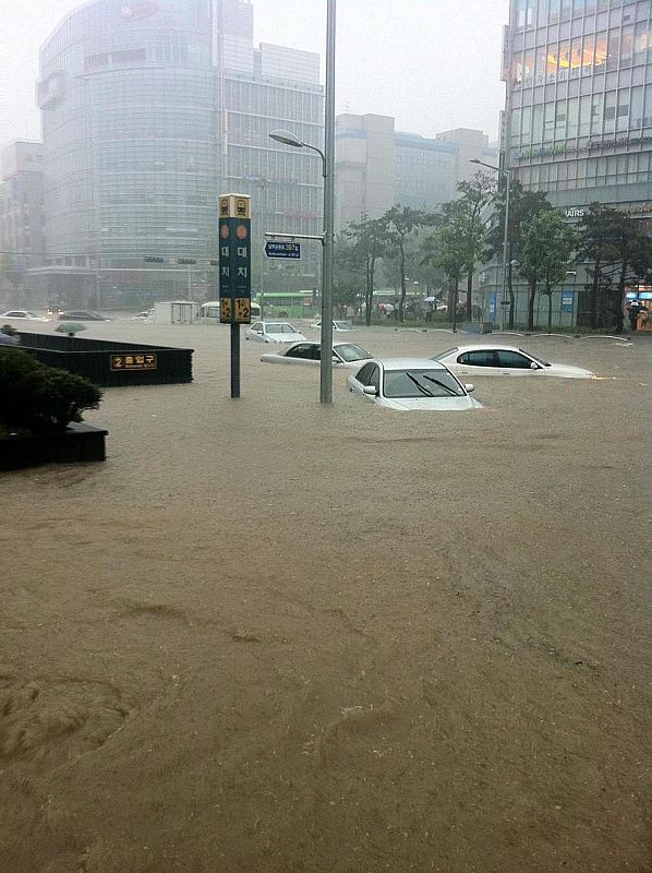 Las lluvias en Seúl han alcanzado los 400 milímetros