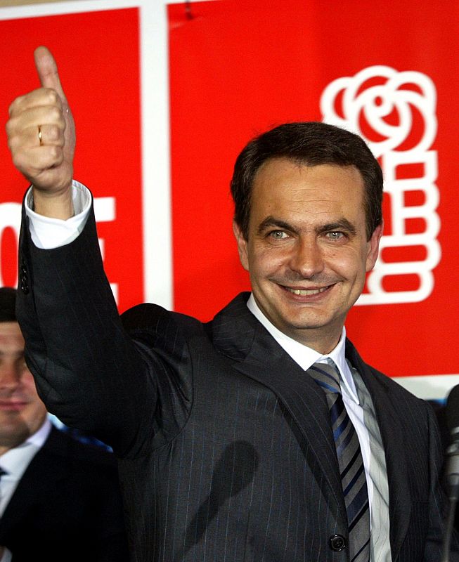 Zapatero gana las elecciones en el año 2004