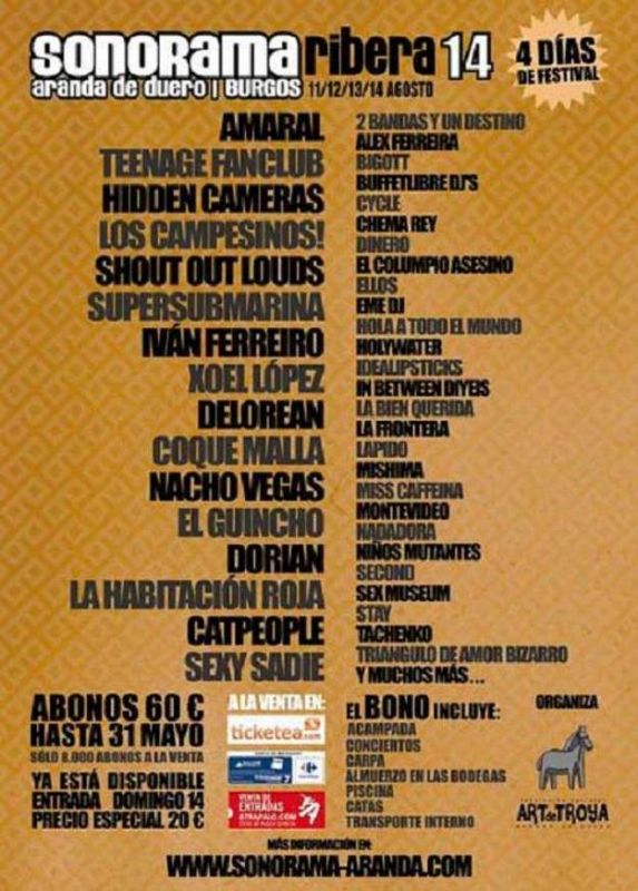 Cartel Sonorama 2011