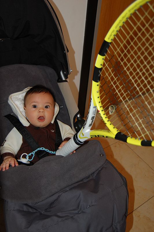 Johny Díaz Arévalo siendo tenista desde pequeño