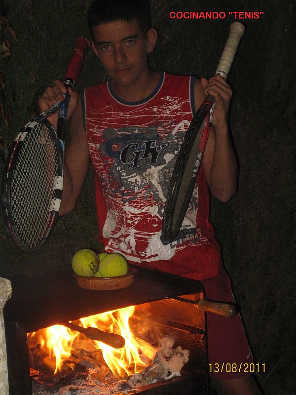 Cocinando tenis con mis dos mejores herramientas