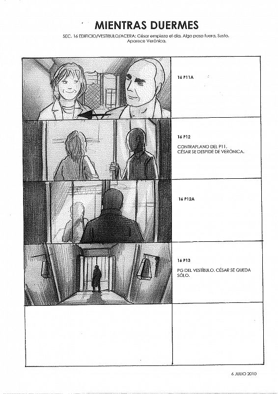 Storyboard de 'Mientras duermes' - Secuencia 16, Página 4