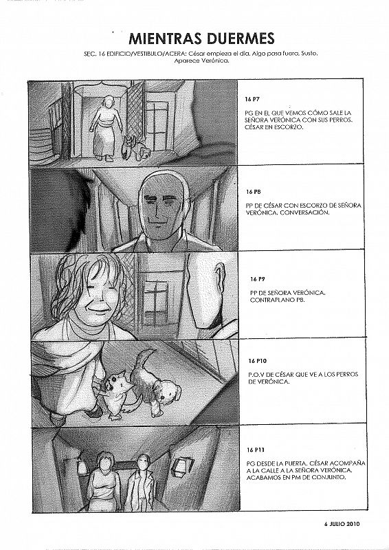 Storyboard de 'Mientras duermes' - Secuencia 16, Página 3