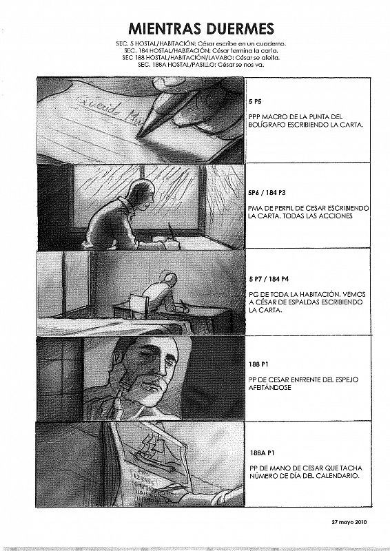 Storyboard de 'Mientras duermes' - Secuencia 5, Página 2