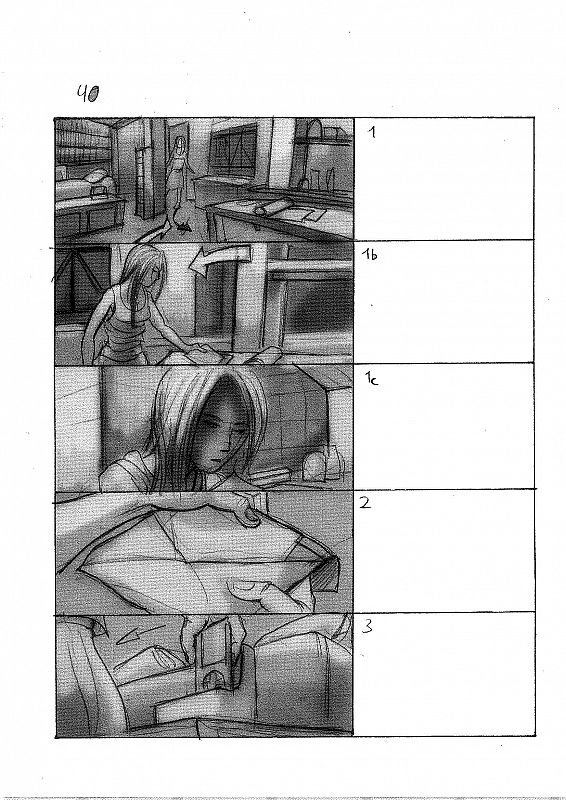 Storyboard de 'Mientras duermes' - Secuencia 40, Página 1