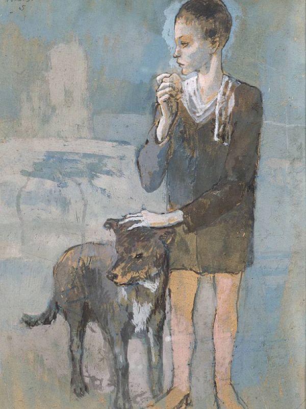'Niño con un perro'. Pablo Picasso. (1905). San Petersburgo, State Hermitage Museum© Sucesión Pablo Picasso