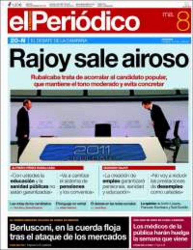 El Periódico: "Rajoy sale airoso"