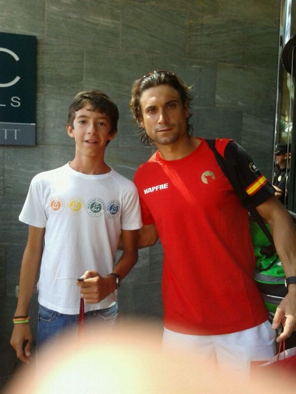 Ignacio, con Ferrer en el hotel