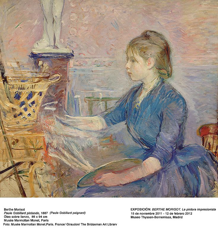 'Paule Gobillard pintando' (1887). Museo Marmottan Monet París