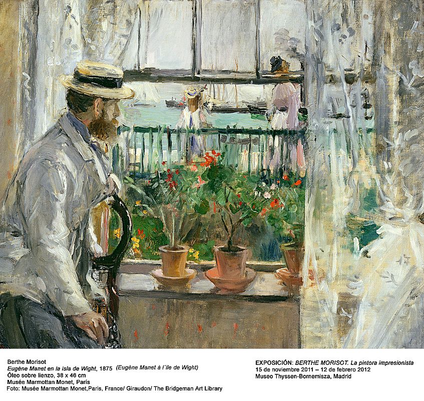 'Eugene Manet en la isla de Wight' (1875). Museo Marmottan Monet Par'Eugene Manet en la isla de Wight' (1875). Museo Marmottan Monet París