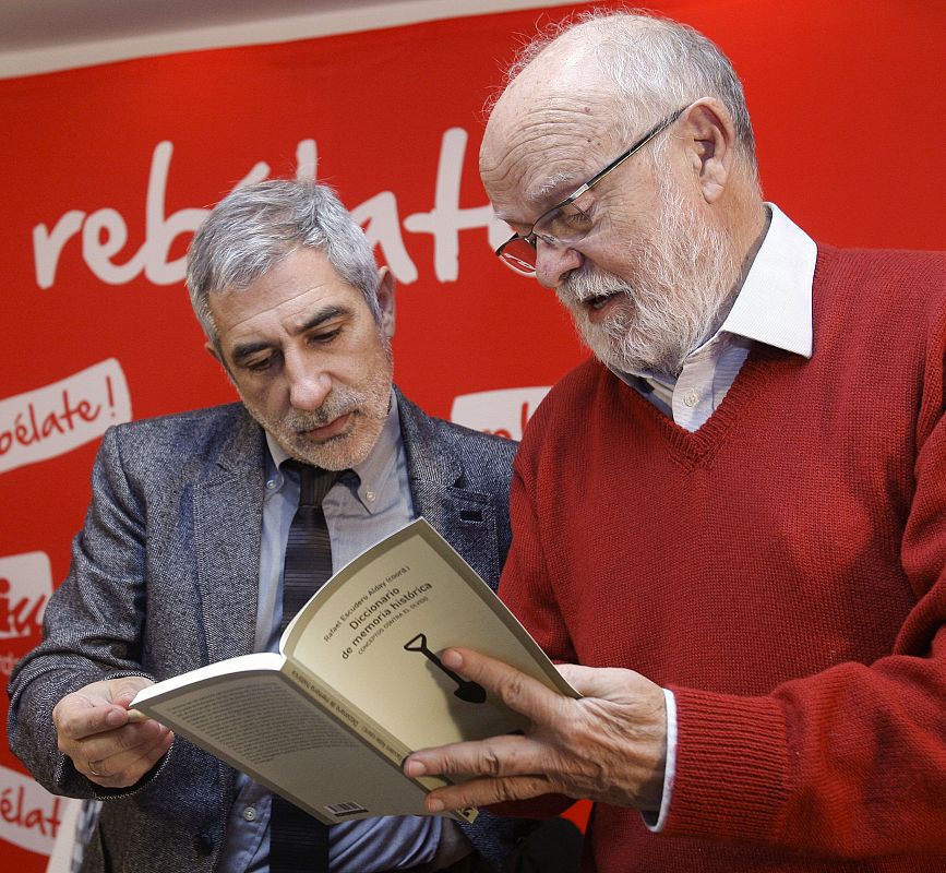 Llamazares y Pallín en un acto electoral en Oviedo