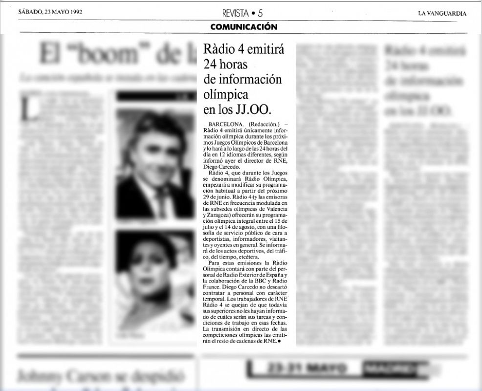 La Vanguardia 23/05/92