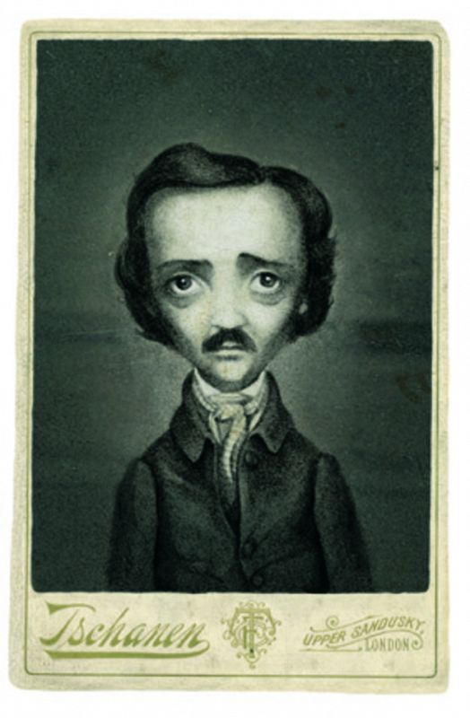 Retrato de Poe según Benjamin Lacombe