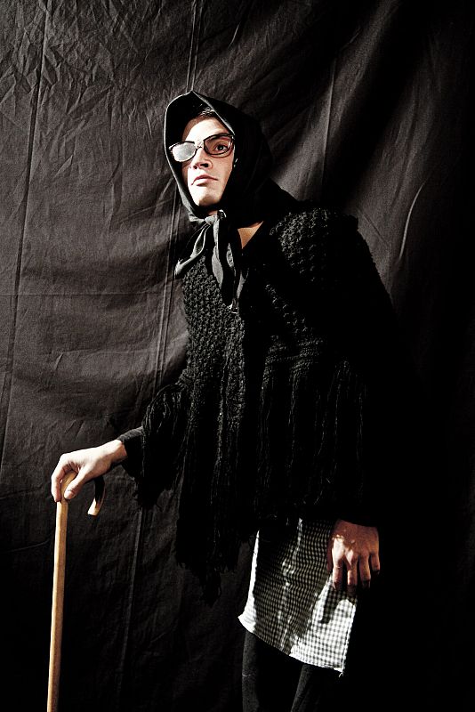 Juan Sánchez disfrazado de La Blasa