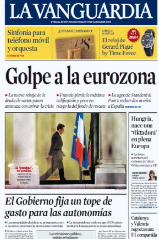Golpe a la eurozona
