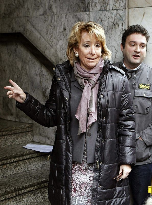 La presidenta de la Comunidad de Madrid, Esperanza Aguirre