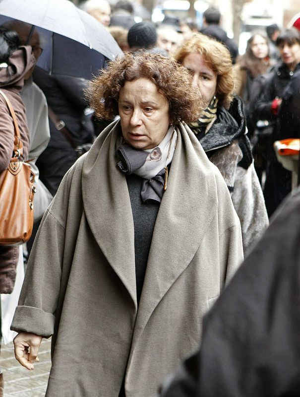 La exministra de Asuntos Exteriores Ana de Palacio, a su llegada esta mañana a la capilla