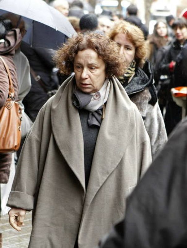 La exministra de Asuntos Exteriores Ana de Palacio, a su llegada esta mañana a la capilla 