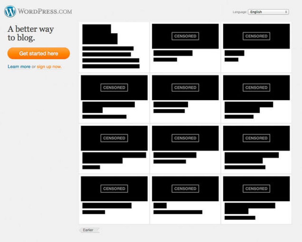 La mayor plataforma de blogs de todo el mundo, Wordpress, 'cierra' durante este miércoles para protestar contra la ley antipiratería de EE.UU.